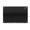 Quartet Magnetic Dry Erase Board, 96" x 48" Glass Whiteboard for Wall, Infinity, Black