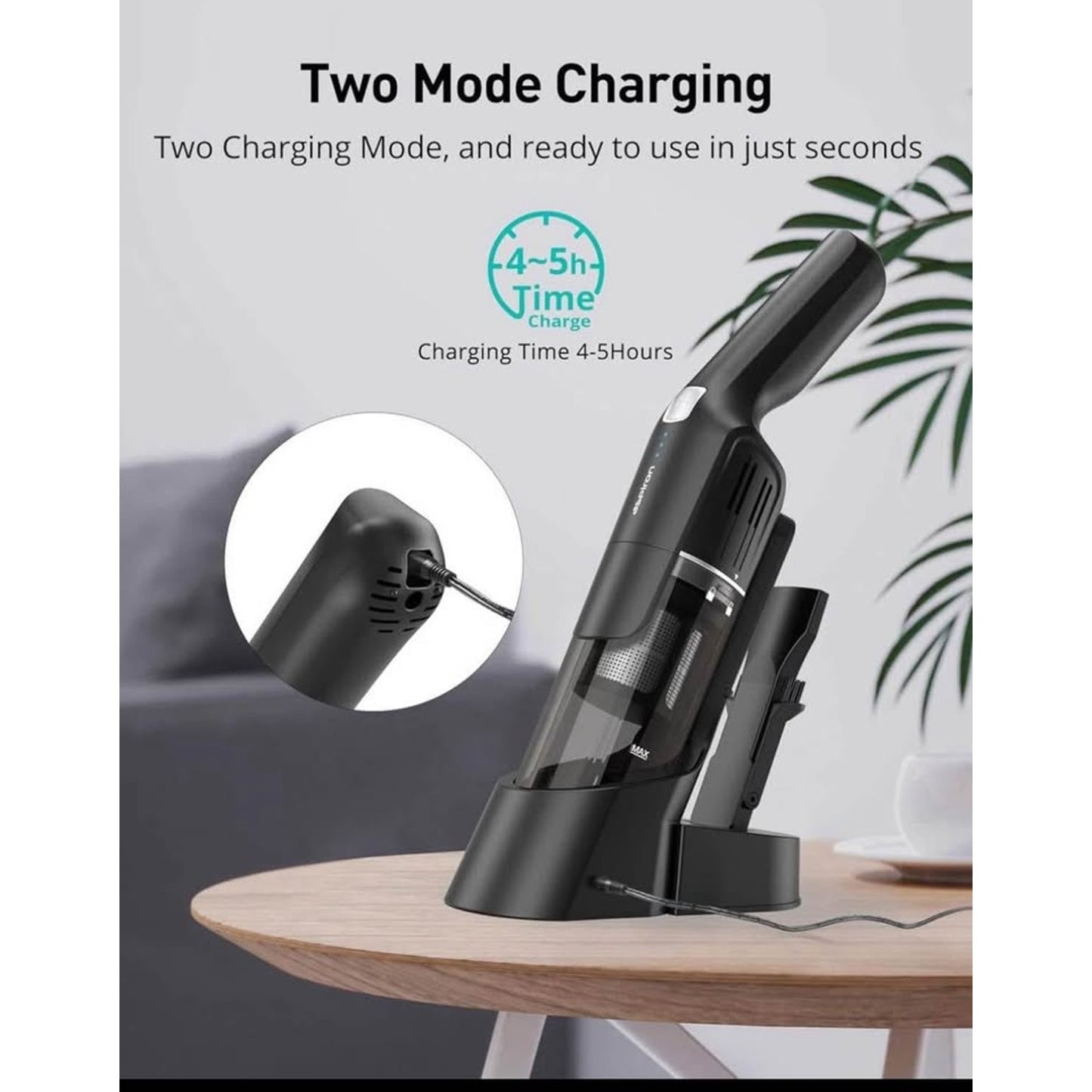 Aspiron Cordless Handheld Vacuum Cleaner, 15KPA Powerful Car Vacuum, Rechargeable, Charging Dock, Er