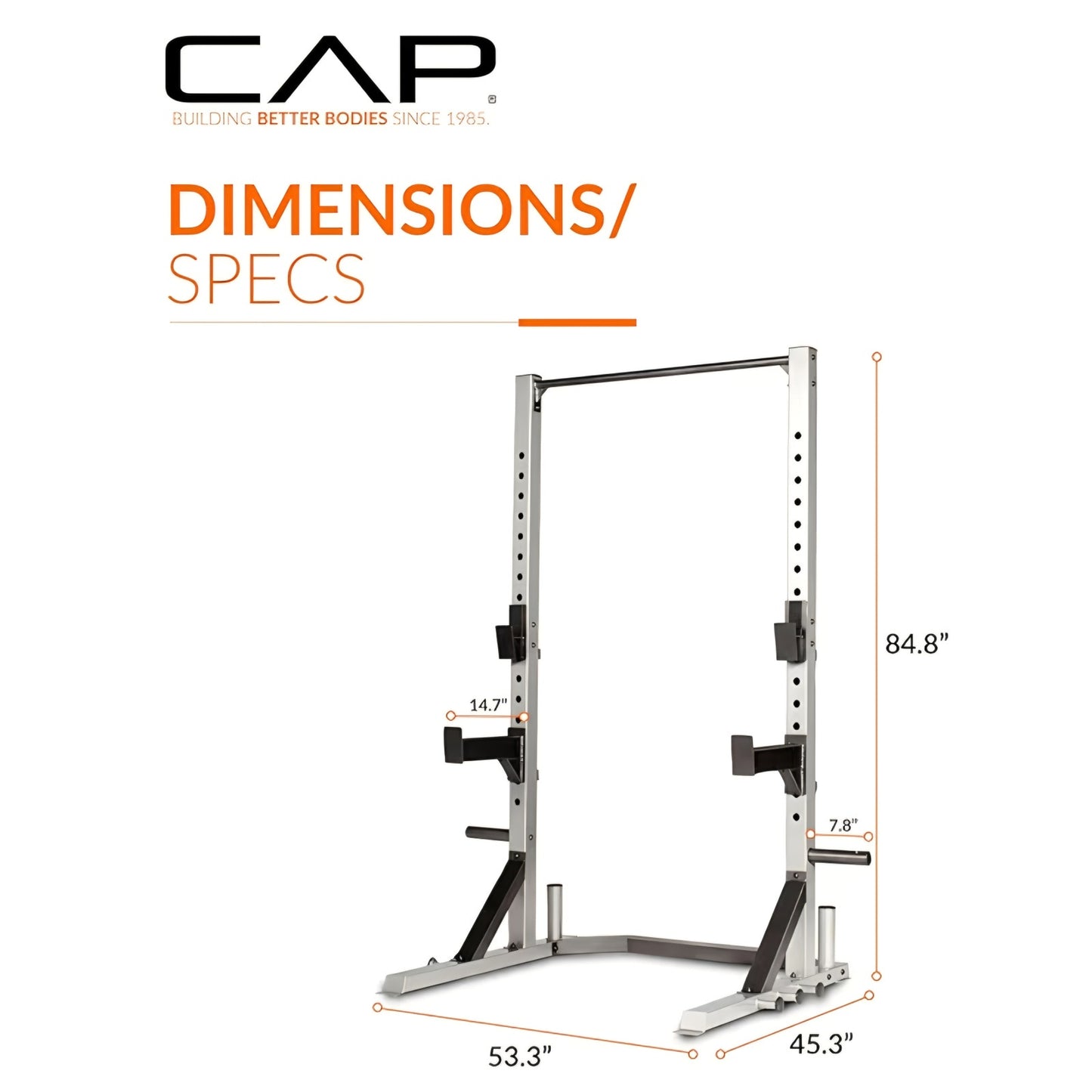 Cap Barbell FM-8000F Deluxe Power Rack Color Series
