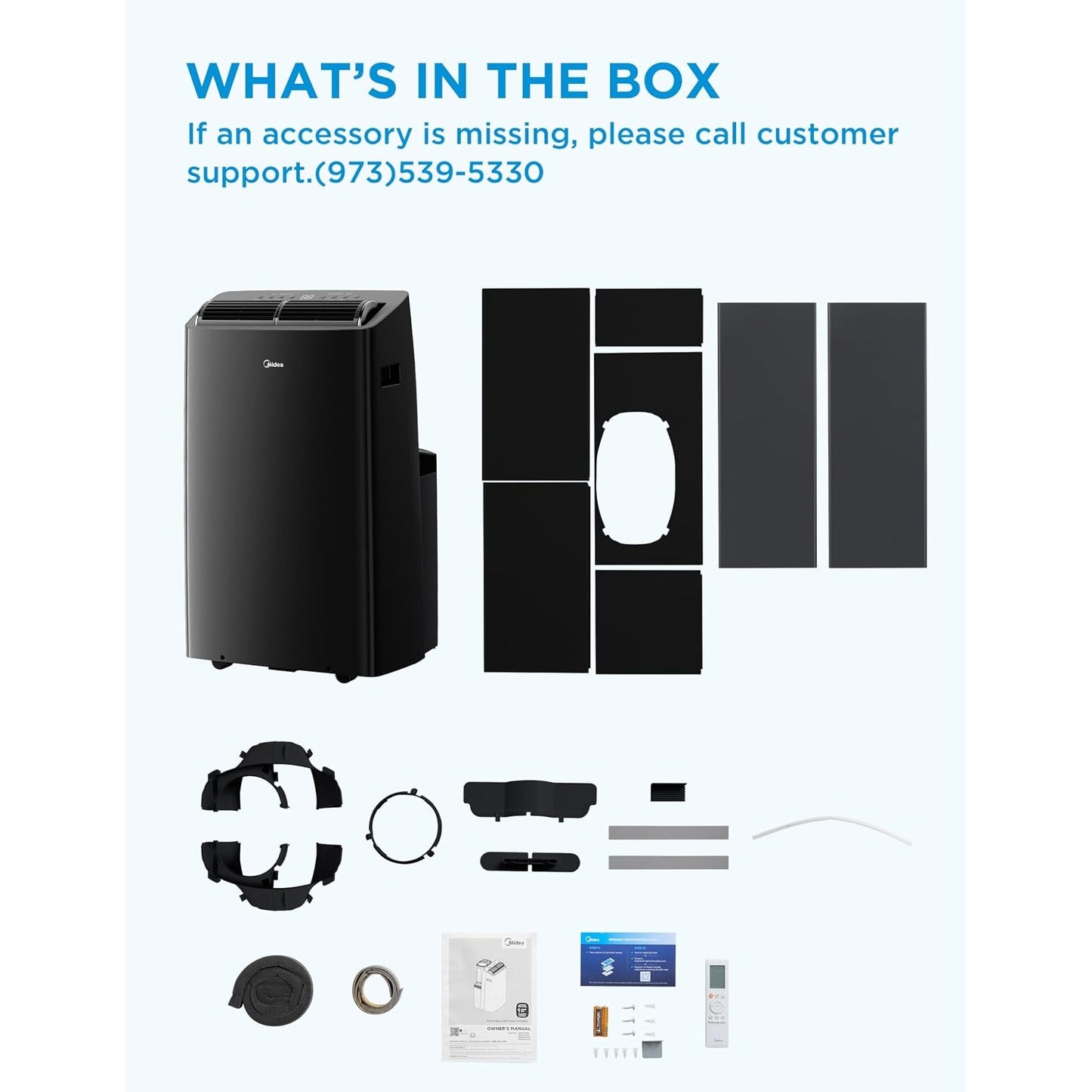 Midea Duo 14,000 BTU (12,000 BTU SACC) High Efficiency Inverter Ultra Quiet Portable Air Conditioner