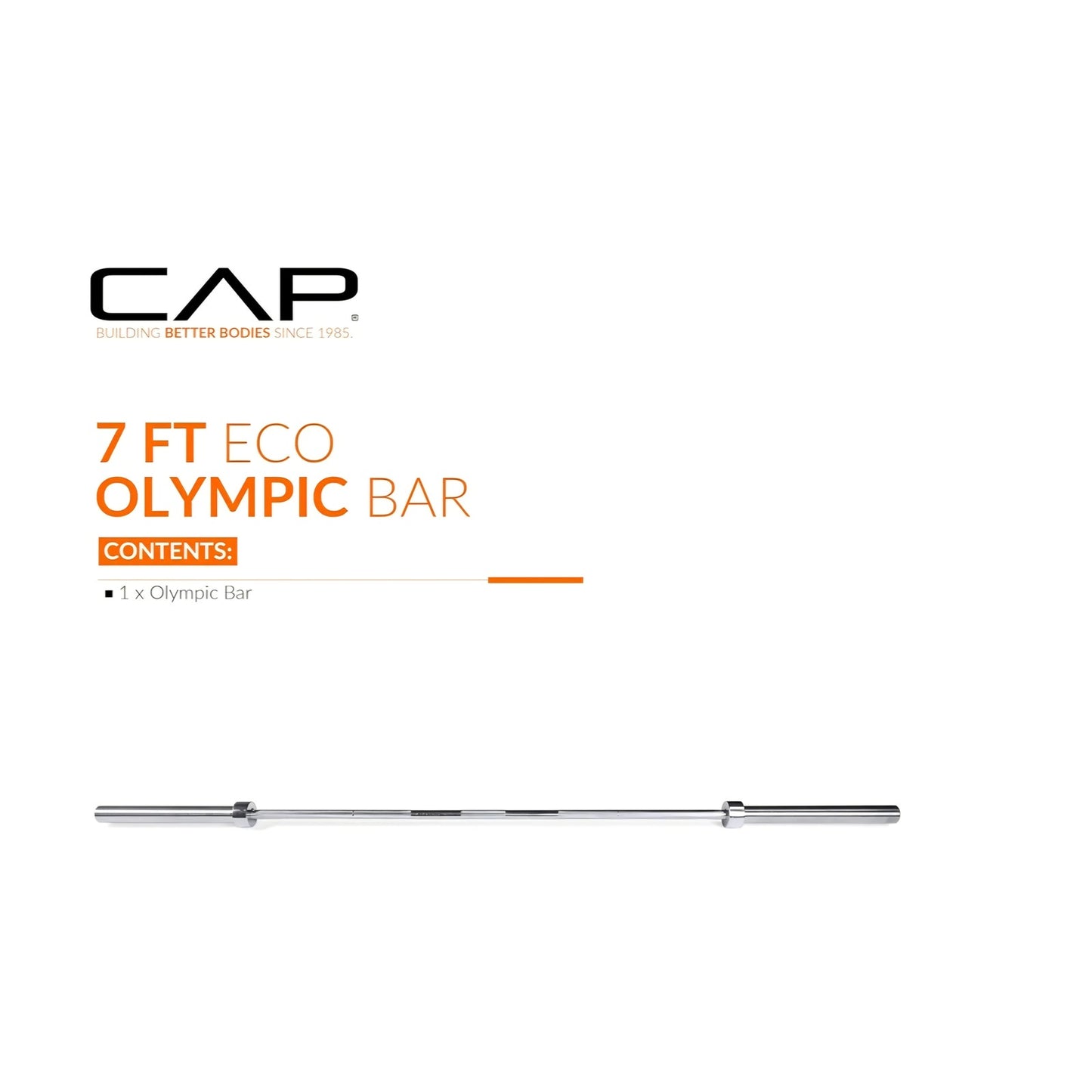 CAP Barbell 2-Inch Olympic 7 ft Barbell Bars | Multiple Options