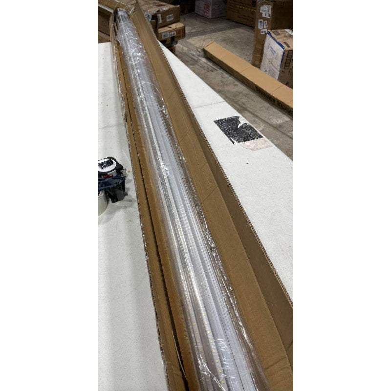 Ensenior 8FT LED Shop Lights, 6000K T8 Commercial Bay Lighting