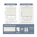 AOSKY Blackout Roller Shades Cordless Blinds for Windows, Free-Stop Shades with Valance