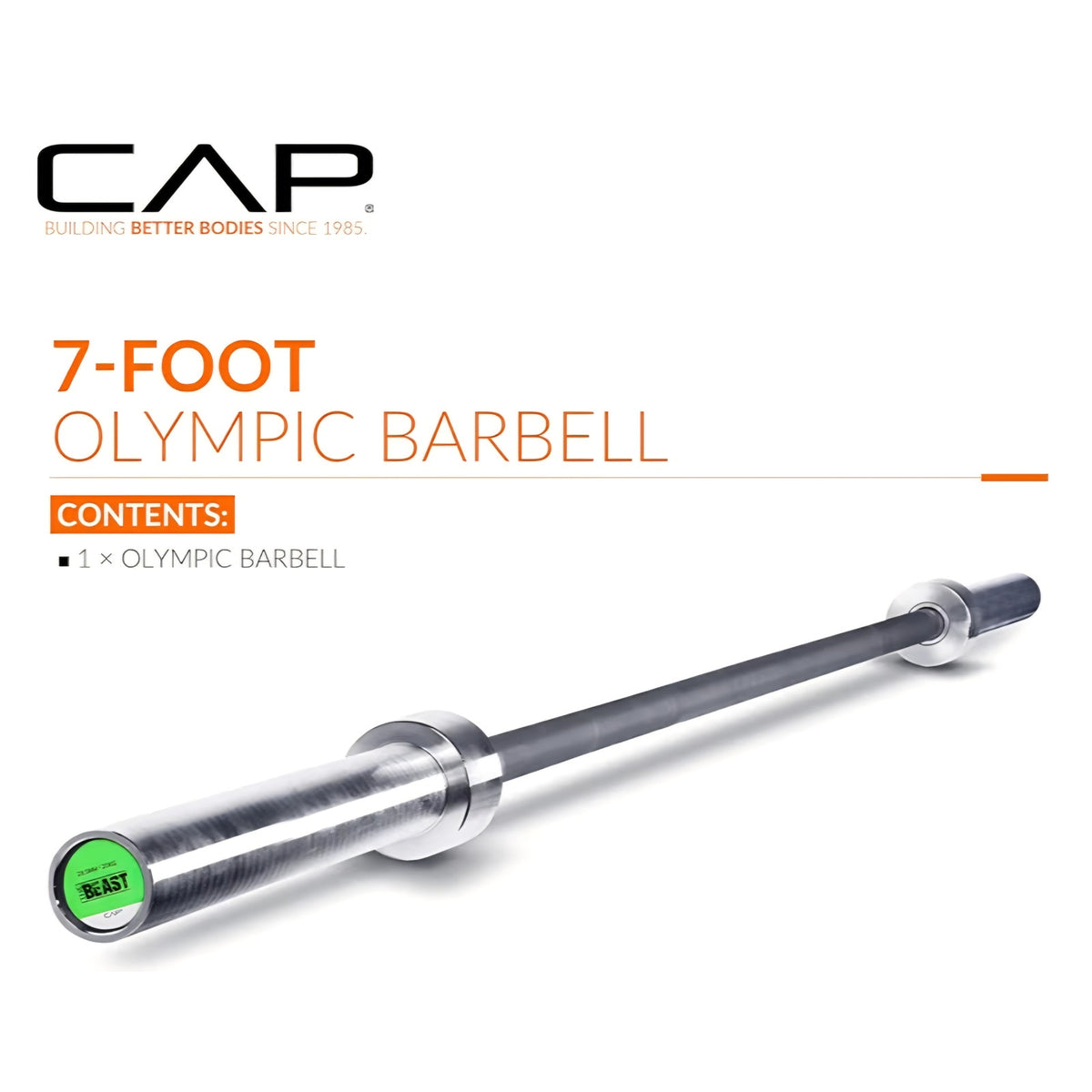 Cap Barbell 7-Foot Olympic Barbell Pro Series | Olympic & Power Bar