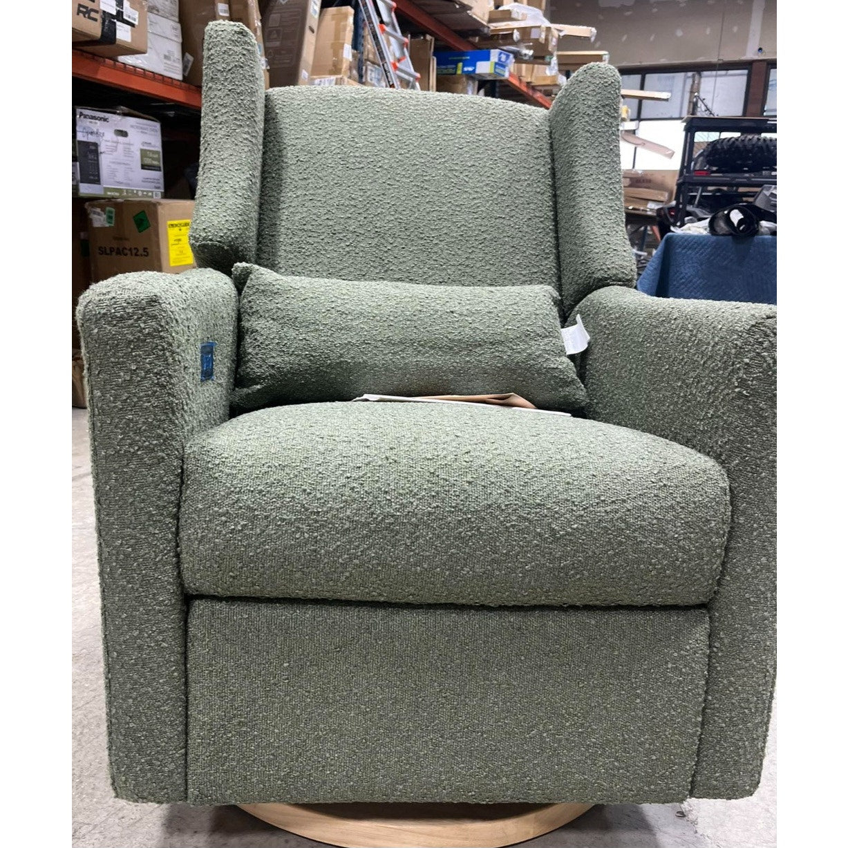 Recliner Nursery Chair w/USB Ports - GREENGUARD Gold Certified - Water & Stain 270° Swivel