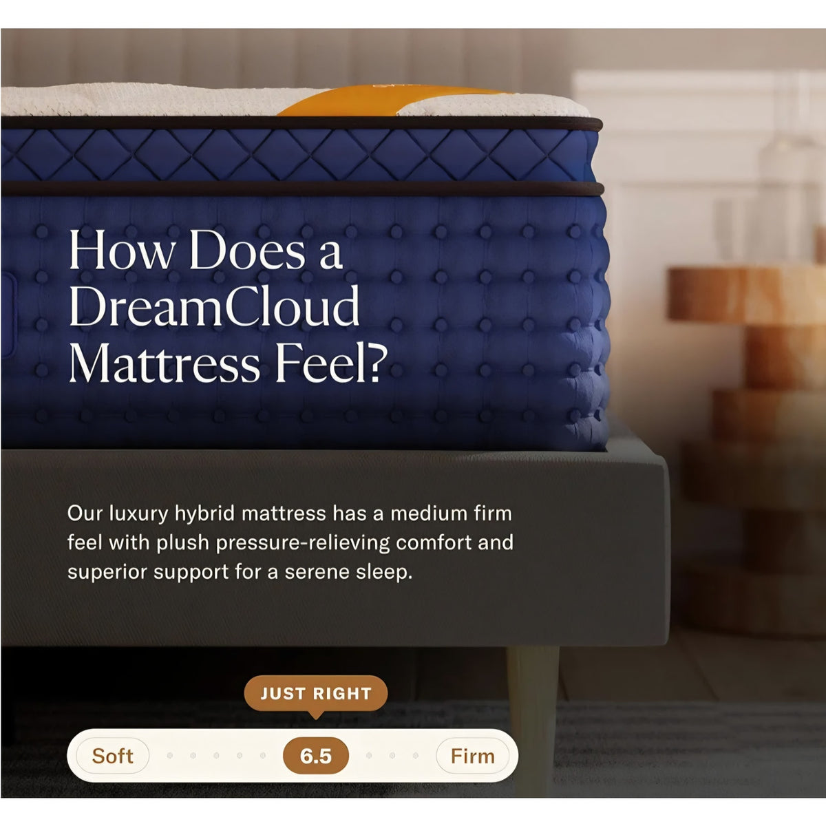 Dream Cloud Premier Rest 16" Full Mattress - Luxury Hybrid Memory Foam - 365 Night Trial - 8 Premium Pressure