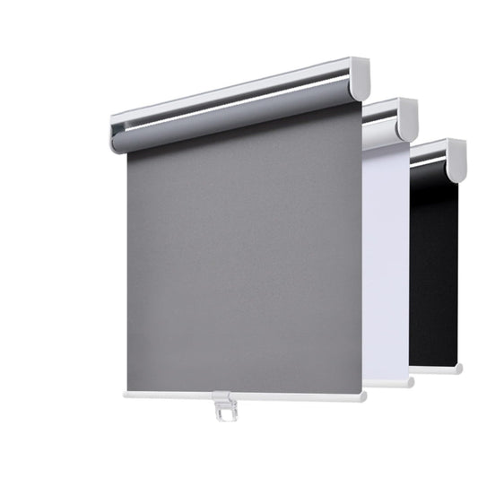Cordless Roller Shades Blackout Blinds for Windows Room Darkening Rolled Up Shades with Spring System,