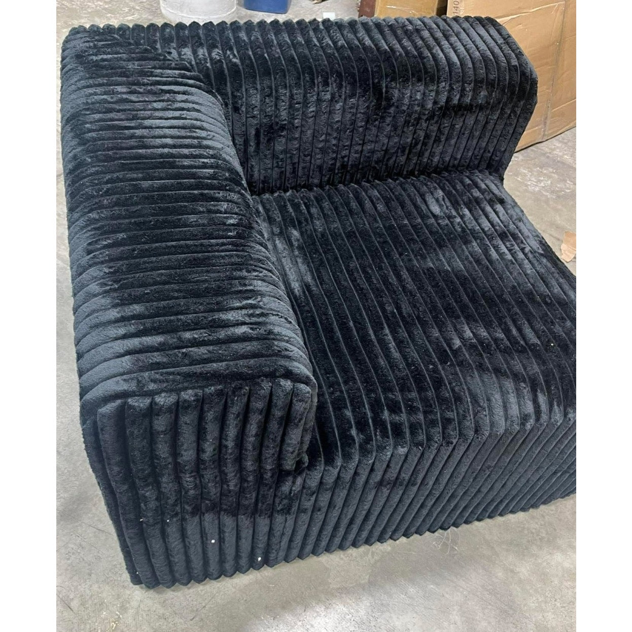 35.4” Right-Arm Facing Modular Sofa Seat, Individually Wrapped Coil Support & Corduroy Fabric