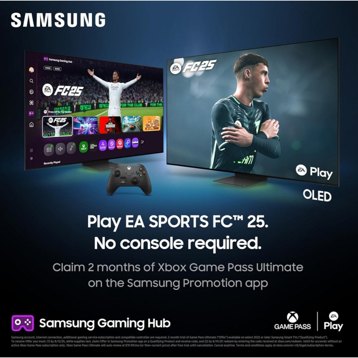 Samsung 43-Inch Class Crystal UHD U8000F 4K Smart TV (2025 Model) Endless Free Content,