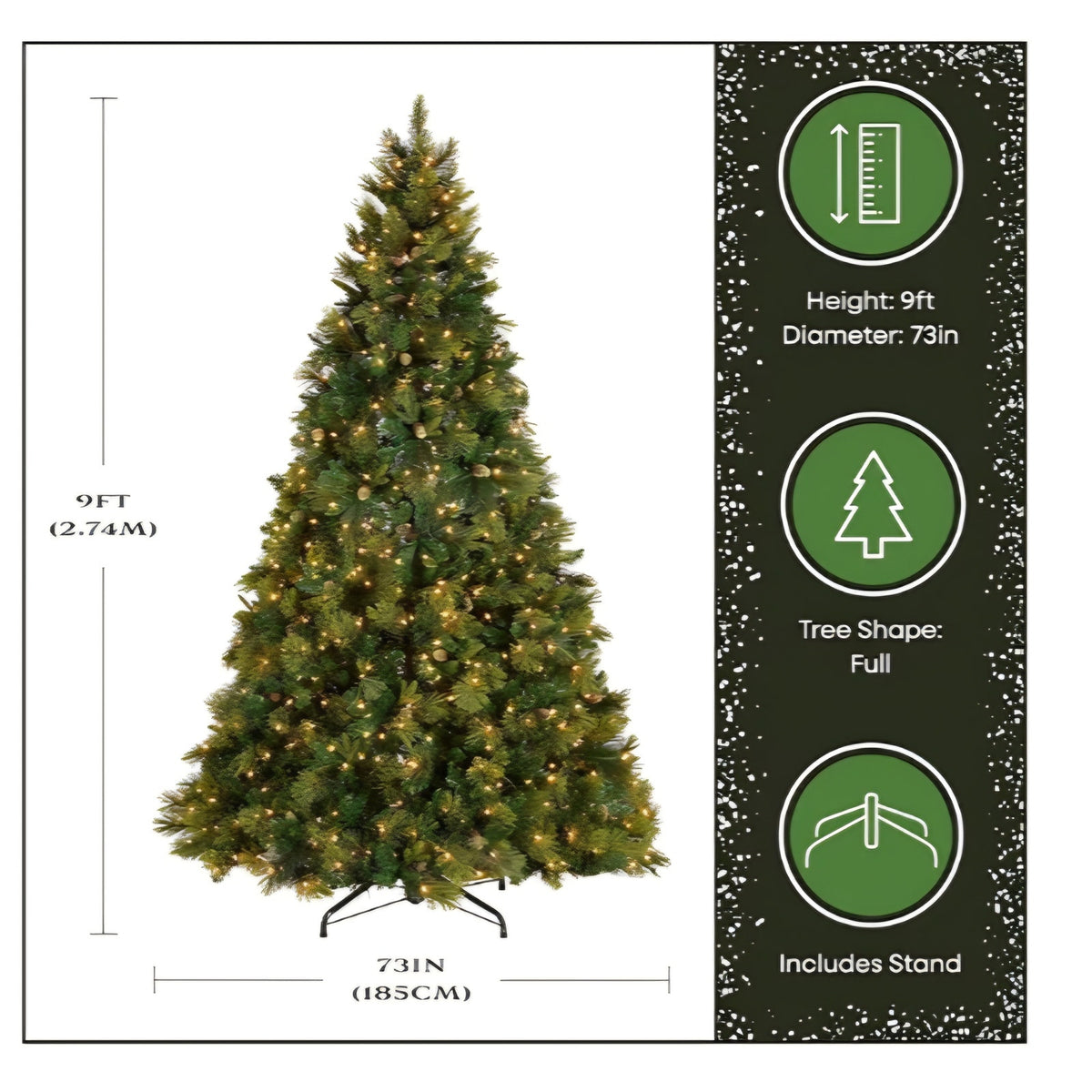 Chistmas tree 9ft National Tree Company