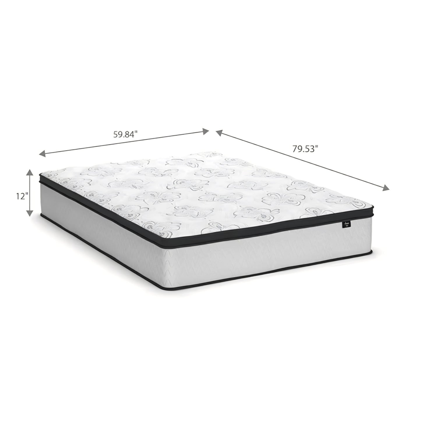 Queen Matress Signature Design by Ashley Queen Size Chime 12 Inch Medium Firm Hybrid