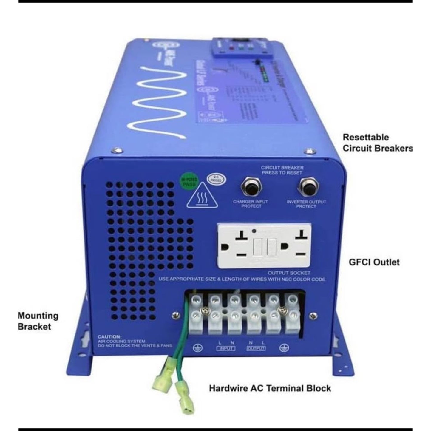 $650 obo AIMS Power PICOGLF30W12V120VR 3000 Watt and 9000 Watt Surge 12VDC Input to 120VAC Output Pu