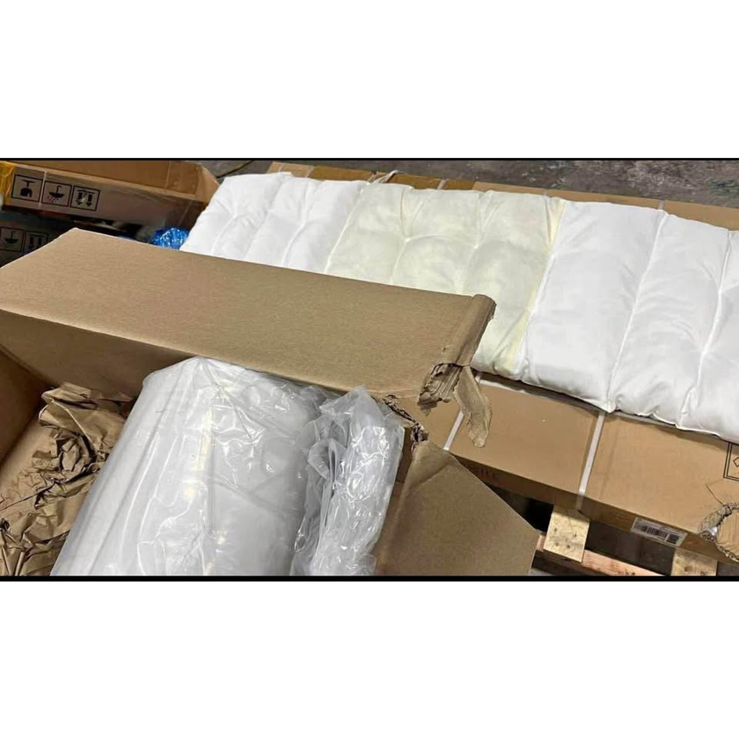 Kigley 2 Pcs Chaise Lounge Cushions 75 x 22 x 5 Inches Soft Lounge Chair Cushion Spring/Summer Seaso