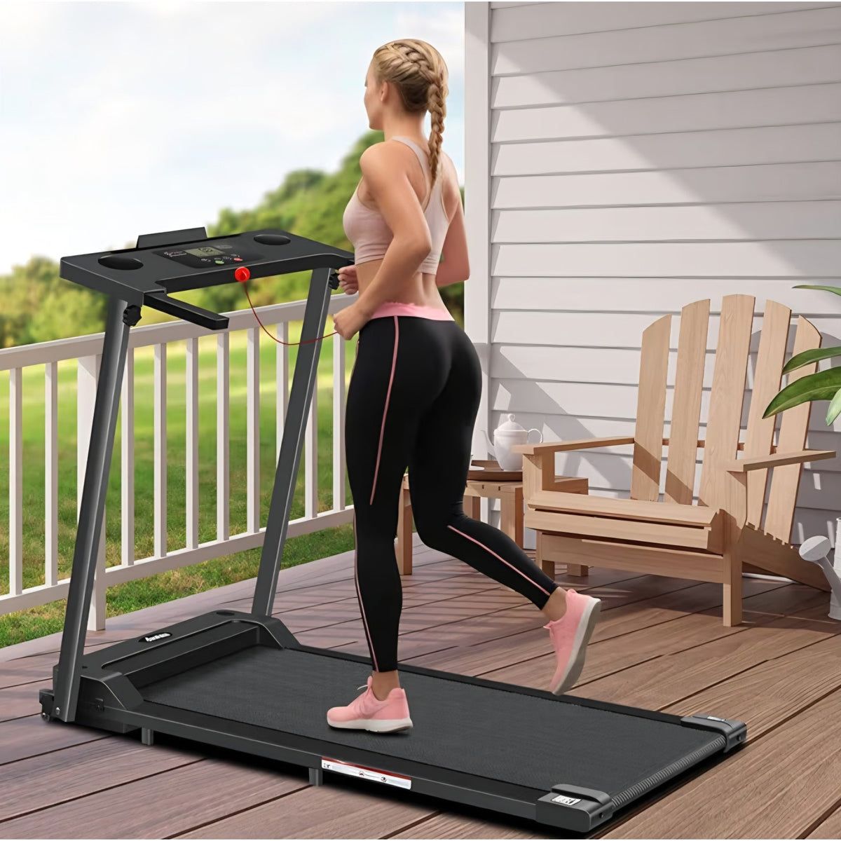 AoraPulse Portable Foldable for Home, Small Folding Treadmill for Home Office with 300 LBS Capacity