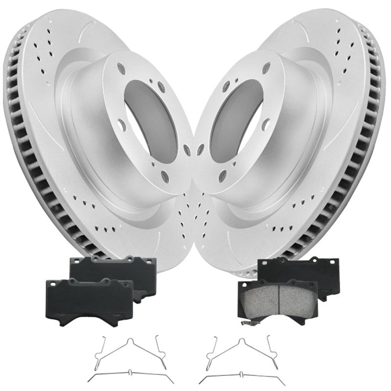Front Rotors Compatible with Tundra [2007-2021] Brake Rotors Kit
