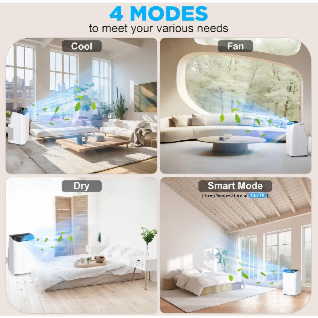 12000 BTU Portable Air Conditioners with Remote Control3-in-1 Free Standing Cooling AC Unit