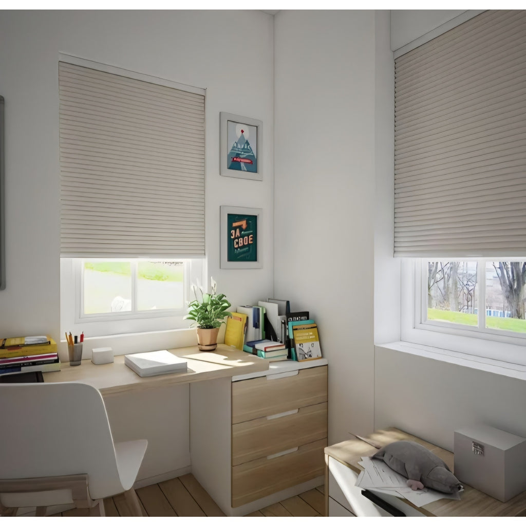 Cordless Honeycomb Blinds Cellular Shades Blackout for Bedroom 31" Wx72 H