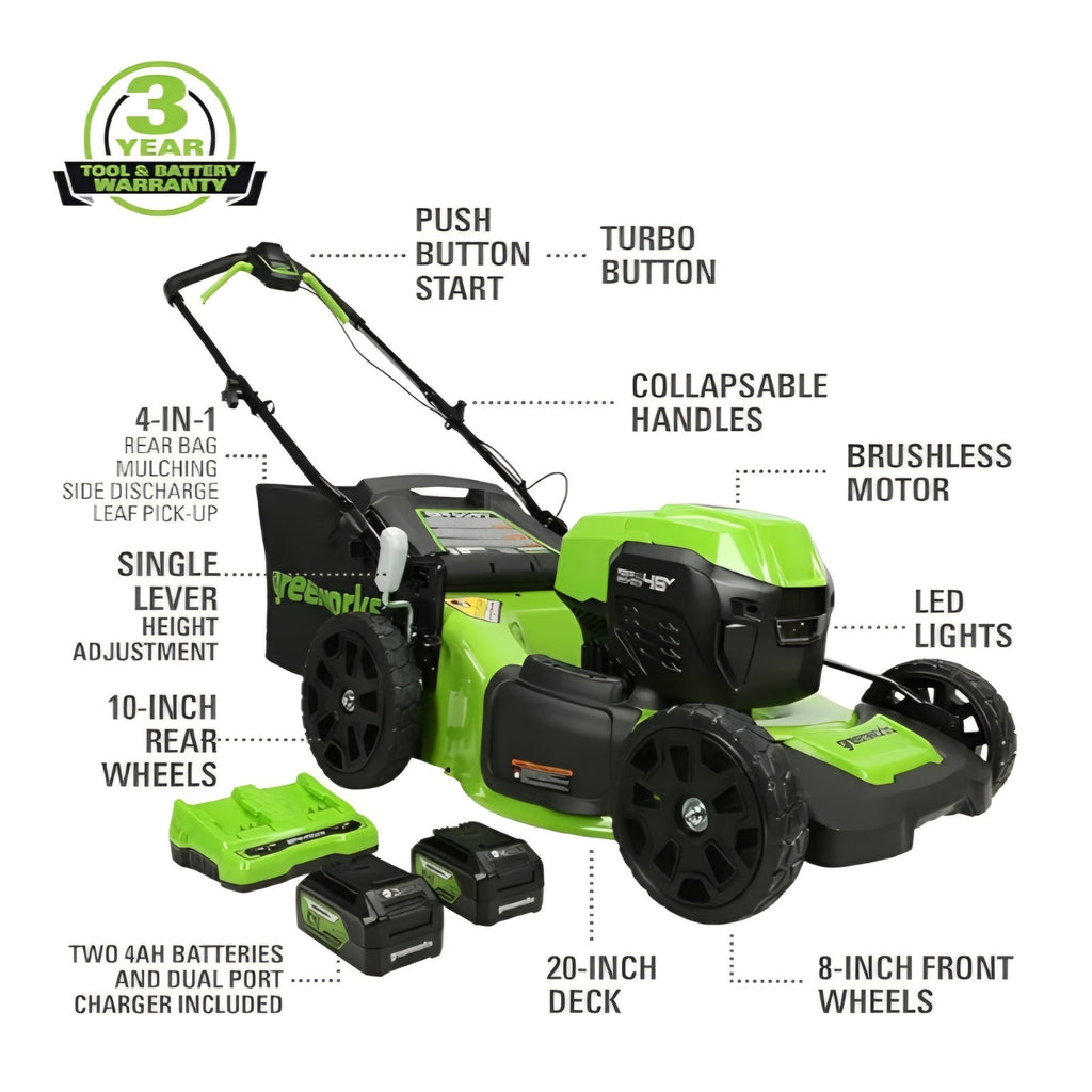 Mower, 12" String Trimmer/Edger, & 320 CFM Blower Combo Kit w/ (2)