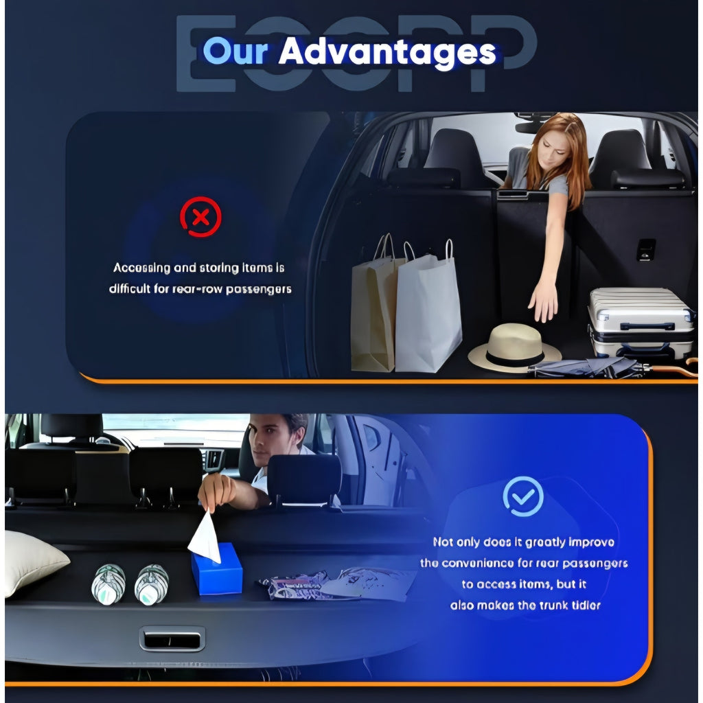 ECCPP Retractable Cargo Cover Fit 2021-2023 for Hyundai for Santa Fe 1.6L Trunk Privacy Screen