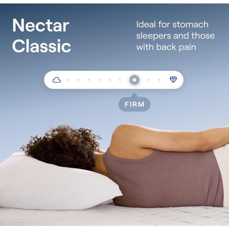Nectar 12” Memory Foam Mattress, Twin, Firm Feel, 1-Year Trial Contouring Memory Foam