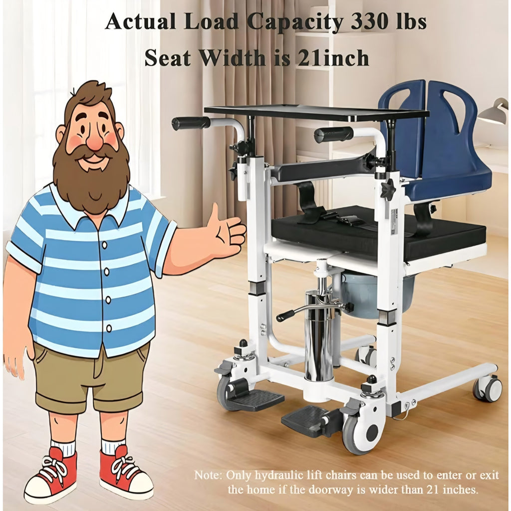 Hydraulic Patient Lift Transfer Chair for Home,Patient Chair Hydraulic Transferred Lift Wheelchair