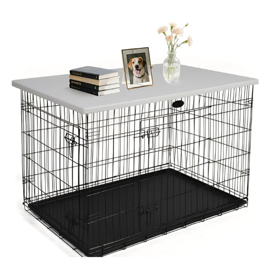 Rockever 44 Inch Dog Crate Topper Countertop for 42 Inch Dog Cage, Dog Crate Cover