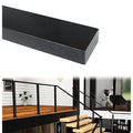 6'6" Black Cable Railing Handrail Rectangular Stainless Steel Handrail for Cable Railing System