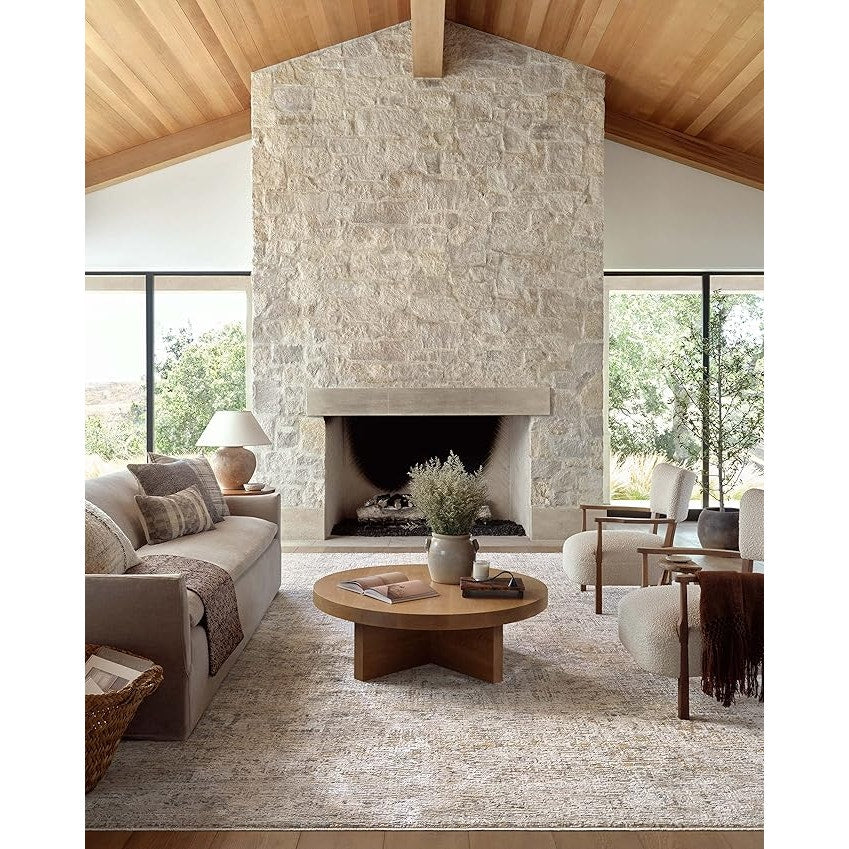 Loloi Amber Lewis Alie, Gold/Beige 9'-6'' x 13'-1'', .13'' Pile Height, Area Rug (Rectangular)