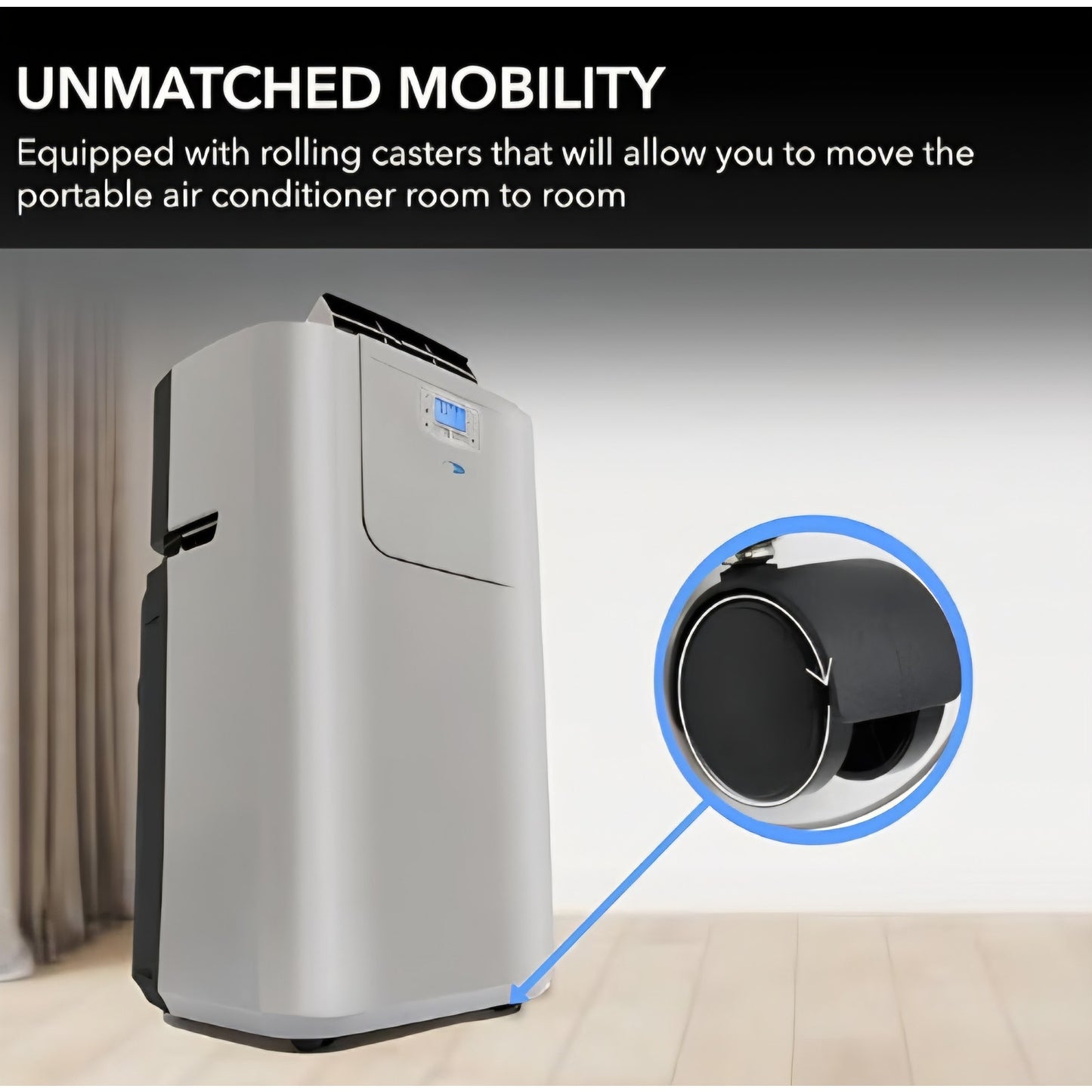 Whynter Portable Air Conditioner 12,000 BTU with Dual Hose Dehumidifier & Cooling Fan for 400 Sq Ft