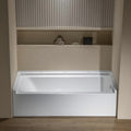 60” x 32” Alcove Soaking Bathtub in white with Right-Hand Drain Hole – Tub Only