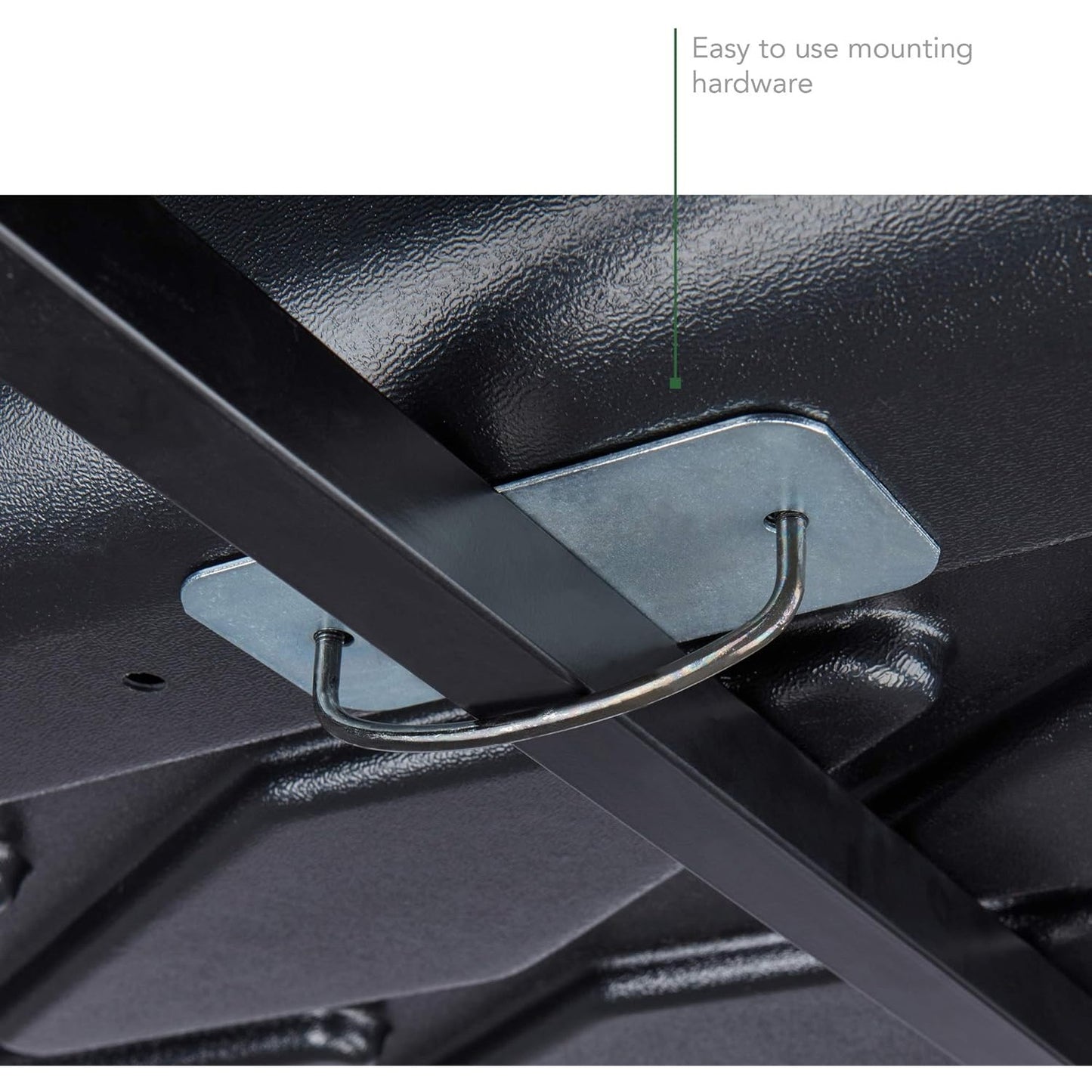 SportRack Vista XL Rear Opening Cargo Box, Black, 63"L x 38"W x 19"H, Water Resistant, Plastic