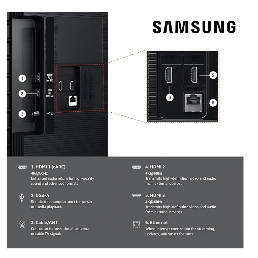 Samsung 55-Inch Class Crystal UHD U8000F 4K Smart TV (2025 Model) Endless Free Content