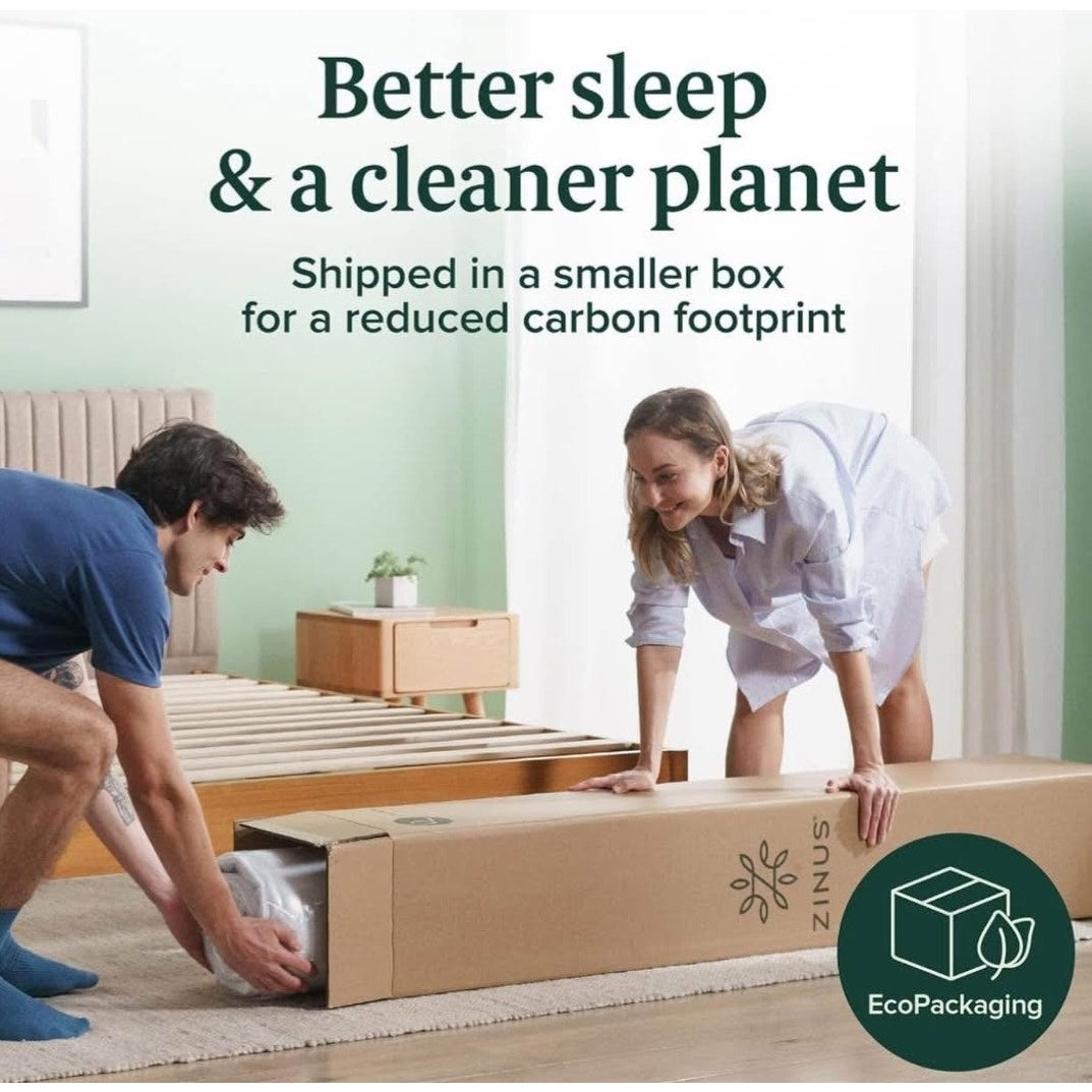 ZINUS 12 Inch Green Tea Memory Foam Mattress Queen