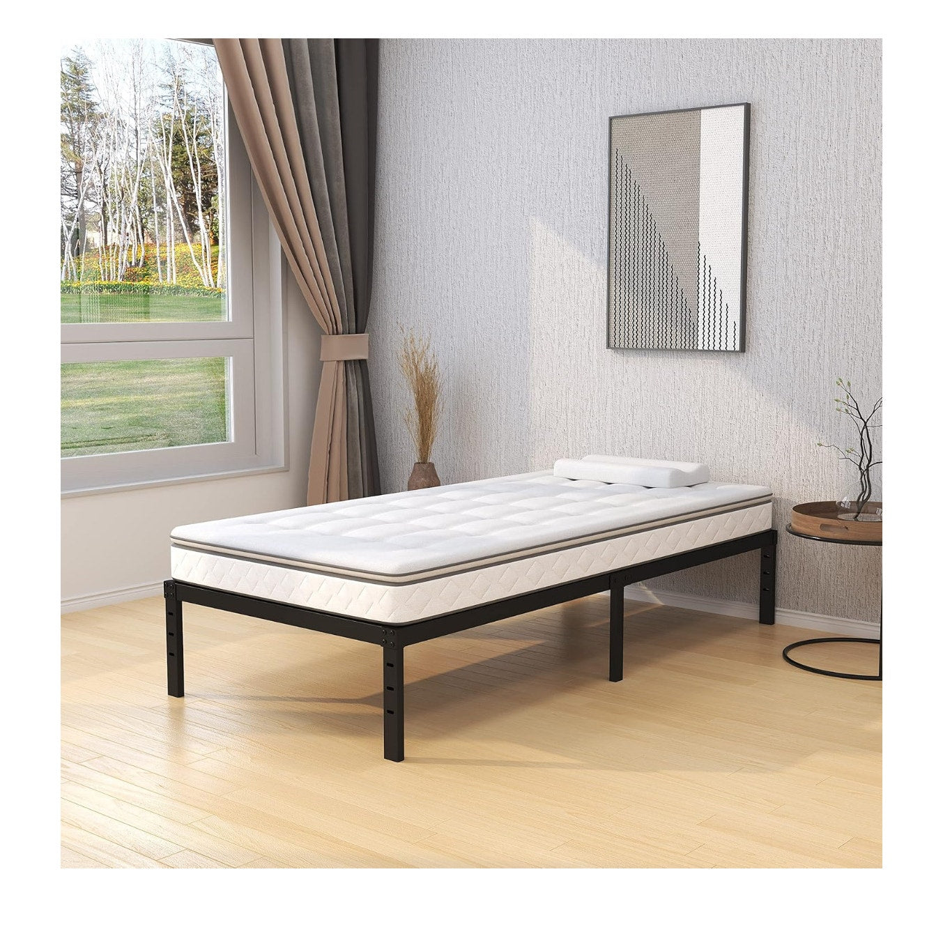 16 Inch Narrow Twin Bed Frame 30x75 No Box Spring Needed