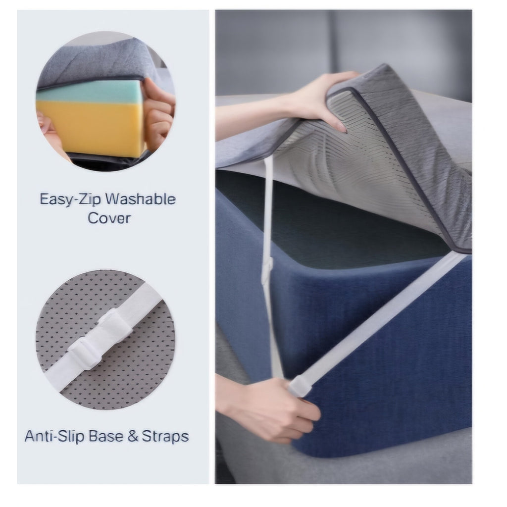 4 Inch Firm Mattress Topper King, Memory Foam Mattress Topper for Back Pain Relief