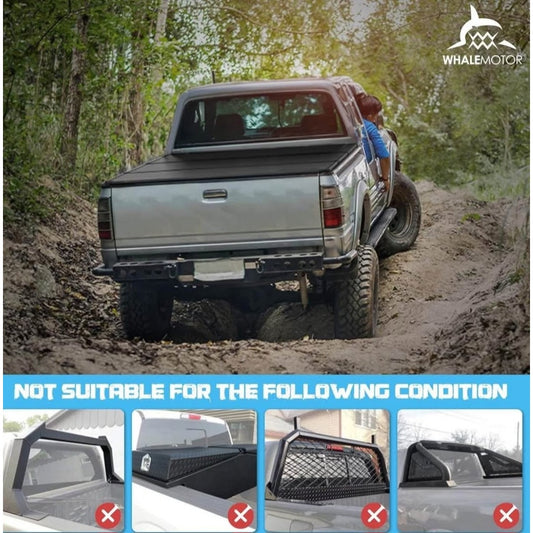 Hard Folding Truck Bed Tonneau Cover Compatible with Chevy Colorado & GMC Canyon