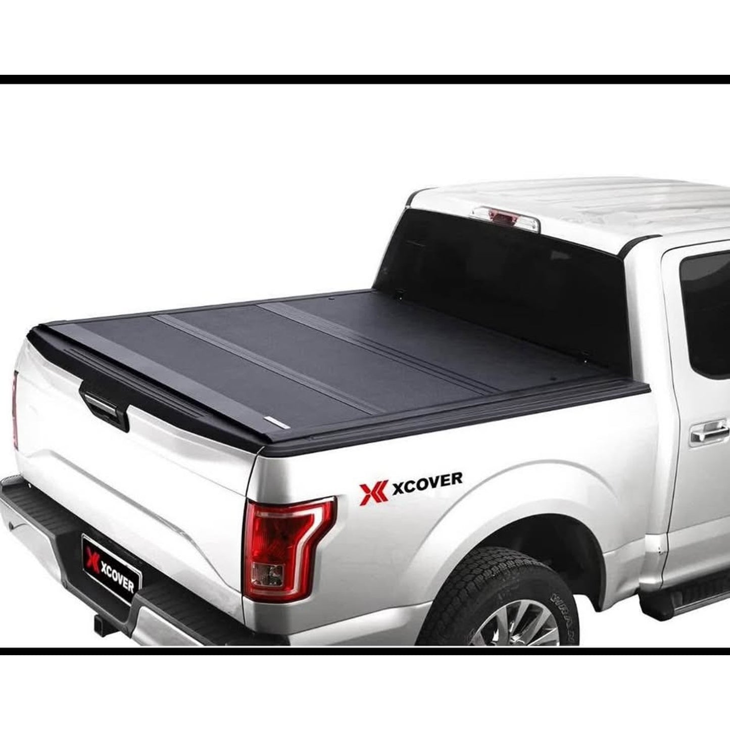 XCOVER Low Profile Hard Folding Truck Bed Tonneau Cover, Compatible with 2022-2025 Frontier 5' Bed,
