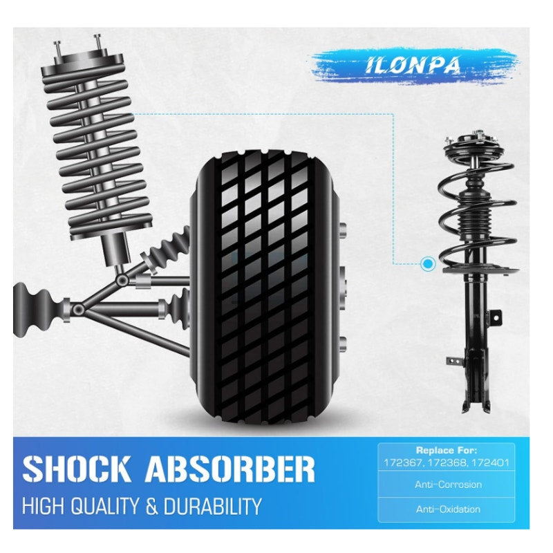 Front & Rear Struts w/Coil Springs Dodge Caliber Jeep Compass Jeep Patriot