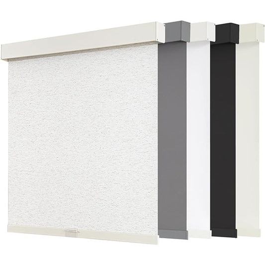 AOSKY Blackout Roller Shades Cordless Blinds for Windows, 71" W x 72" H, Linen Beige