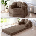 MAXYOYO Folding Sofa Bed, Floral-Shaped Convertible Floor Sofa Couch withBackrest, 2 in 1