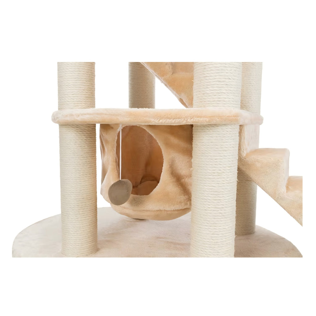 Senior Cat Tower with Scratching Posts, Hammock, Stairs