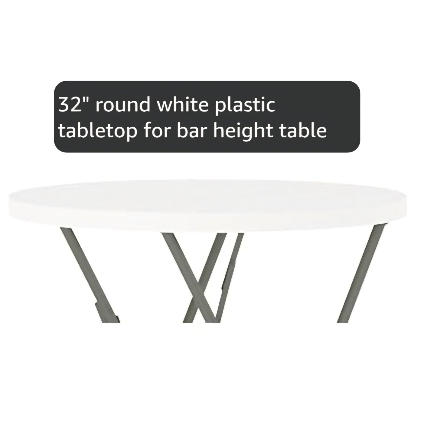 Flash Furniture Elon 32' Round Folding Bar Height Table for Parties and Commercial Events,