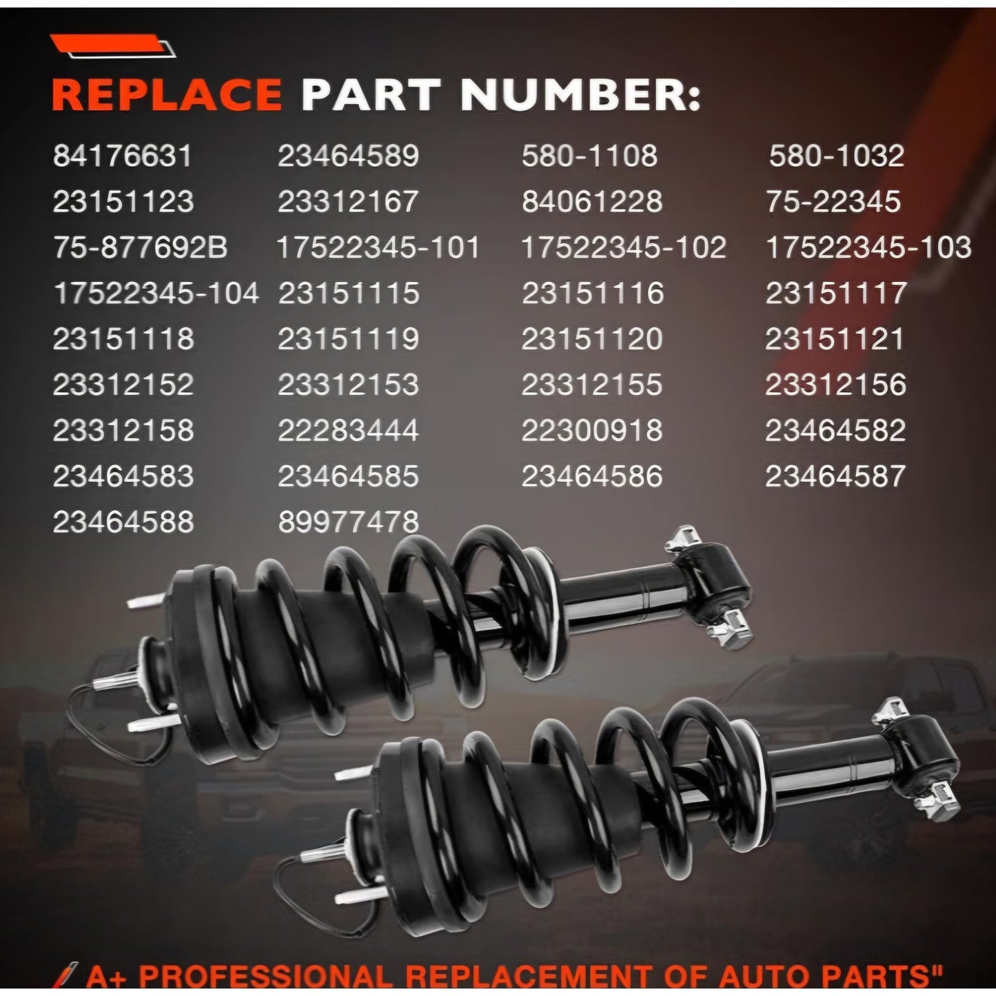 Front Air Shock Strut Absorber Spring Magnetic Assembly 2015-2021 SuburbanTahoeYukon XL Sierra 1500