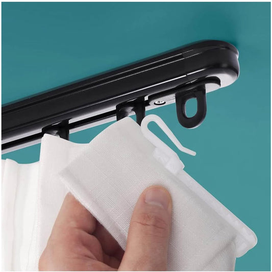 Retractable Ceiling Curtain Track, Measurement-Free Curtain Track 33.5''-59'',For Room Divider, Show