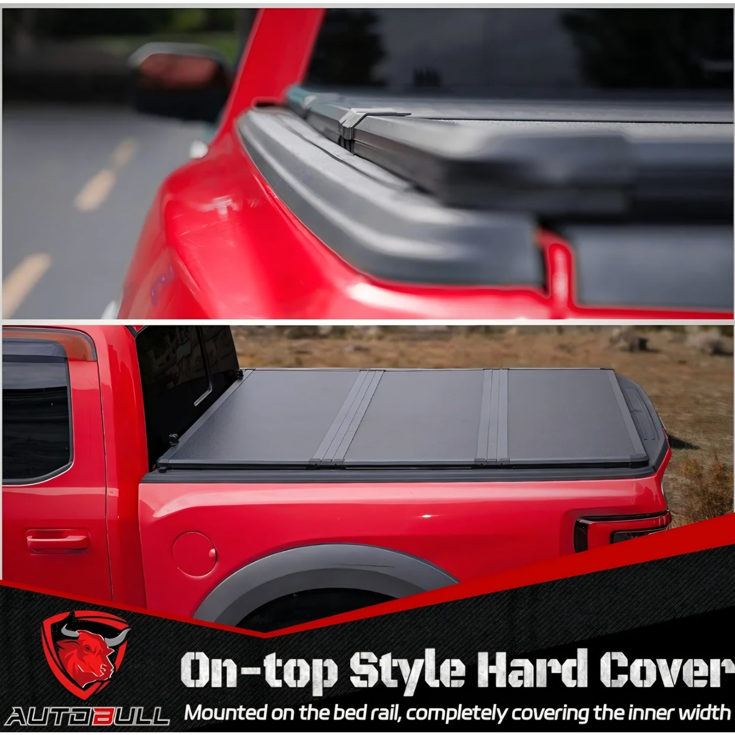 HardTopTri Fold tonneau Cover Compatible with2007-2021 Toyota Tundra(Excl. Trail Edition) 6.5ft Bed