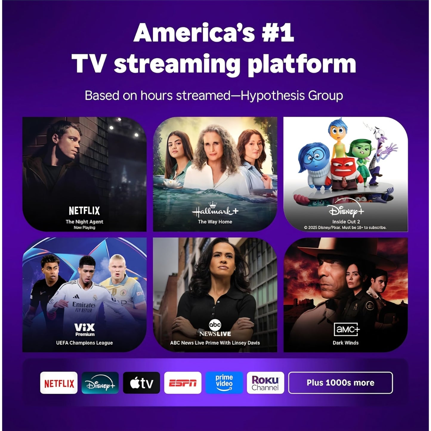 Roku Smart TV 2025 – 40-Inch Select Series, 1080p Full HD TV–RokuTV with Voice Remote – Flat Screen