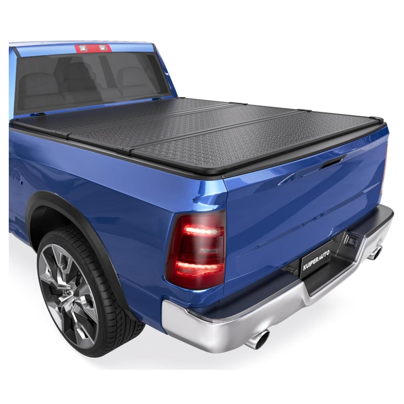 5.7FT Hard Tri-Fold Truck Bed Tonneau Cover Compatible for 2009-2026 Dodge Ram 1500