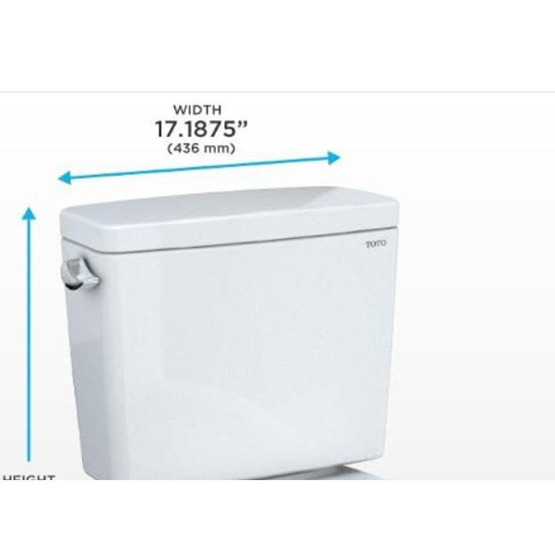 TOTO Drake ST776SA#01 1.6 GPF Toilet Tank & Cover Only – Cotton White