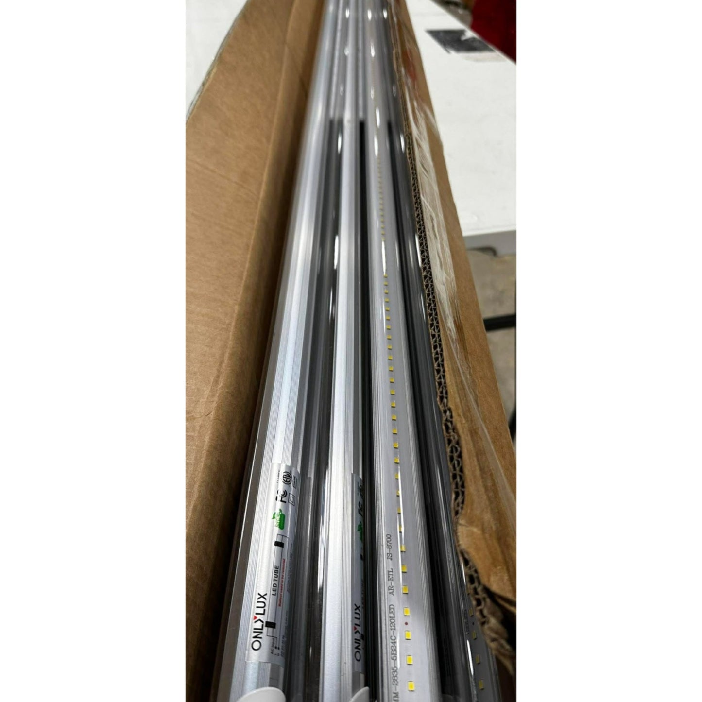 8 Foot Led Lights, 5850LM,Ballast Bypass,6000k Clear Cover(12 Pack