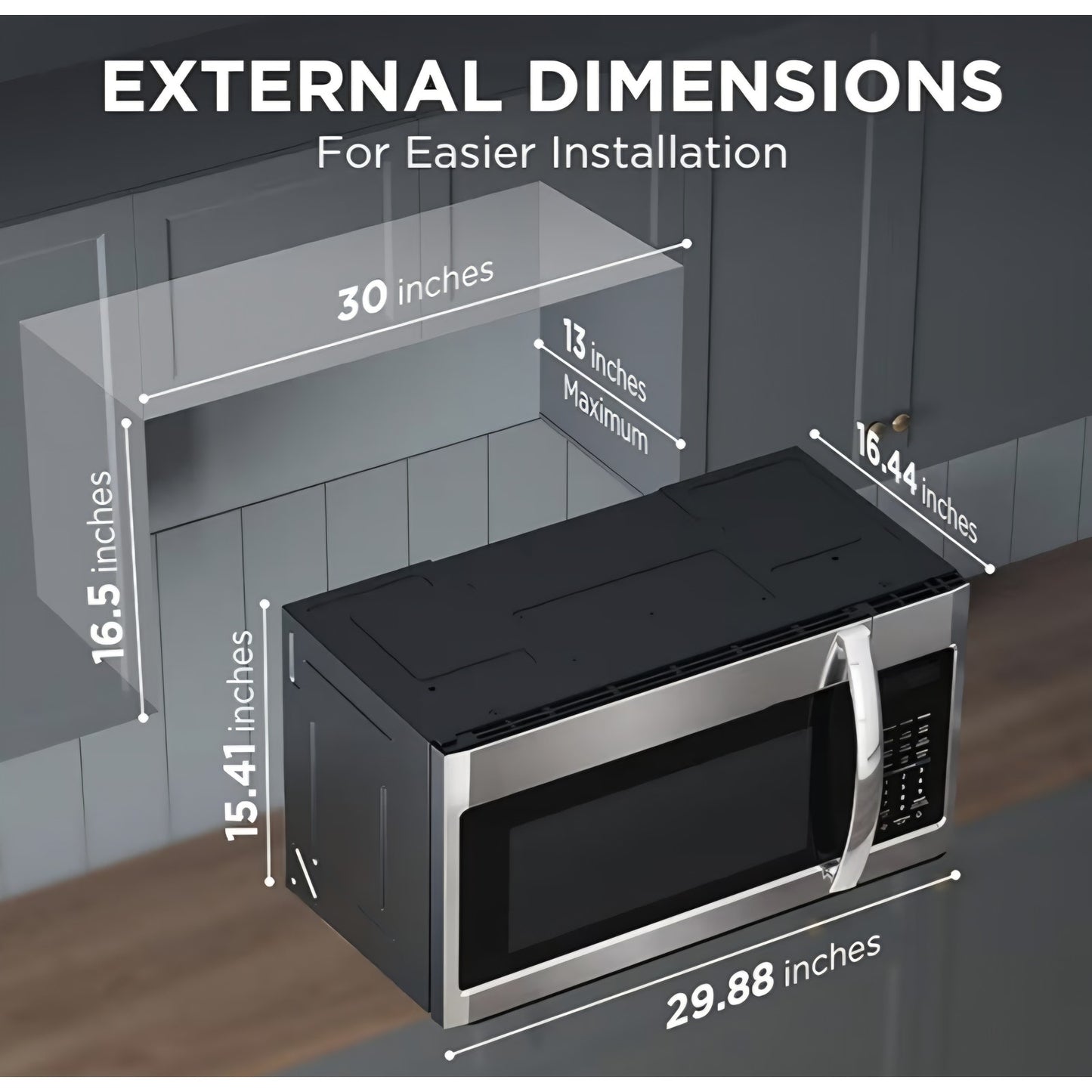 BLACK+DECKER  Over The Range Microwave Oven with One Touch
